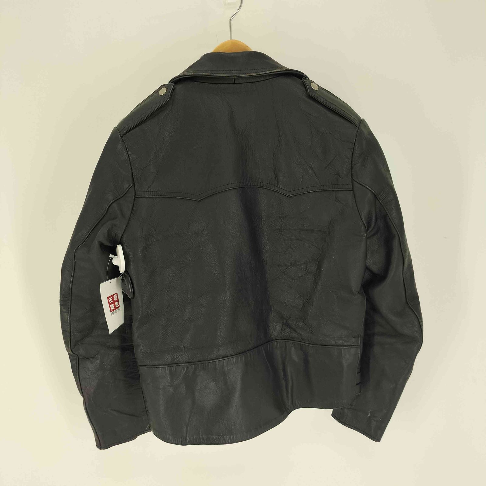 ユーズドフルギ USED古着 本革 裏地キルティング レザー ダブル  