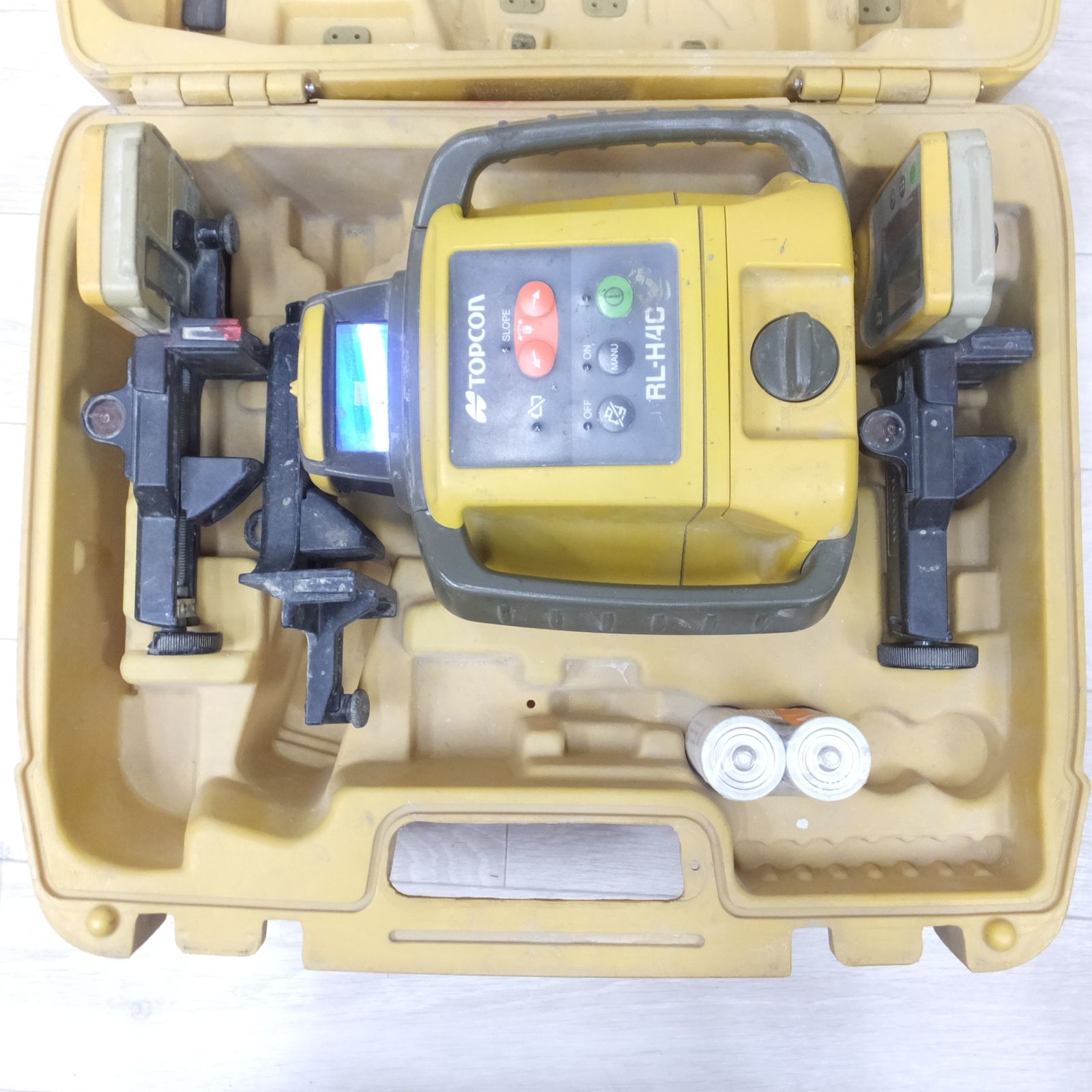 送料無料] 受光器2個◇トプコン TOPCON ローテーティング レーザー RL-H4C 回転 レーザー レベル LS-80L ケース付き 乾電池式  測量 測定機◇ - メルカリ