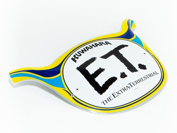 国内正規品 新品・未開封 「E.T.」 Old School Number Plate KUWAHARA クワハラ E.T. オールドスクールナンバープレート イエロー/ブルー OSNP-YLBL E.T.40に装着可能