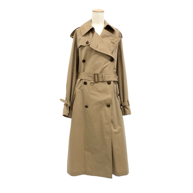 AURALEE オーラリー FINX POLYESTER BIG TRENCH COAT ビッグトレンチコート ベージュ 1 A20SC02FP