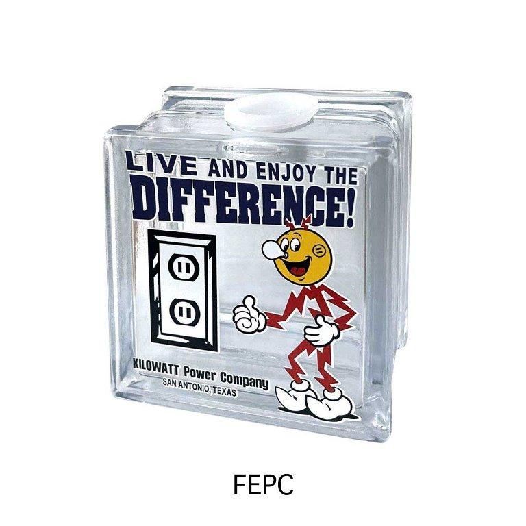 レディキロワット FEPC ガラスバンク 貯金箱 - メルカリ