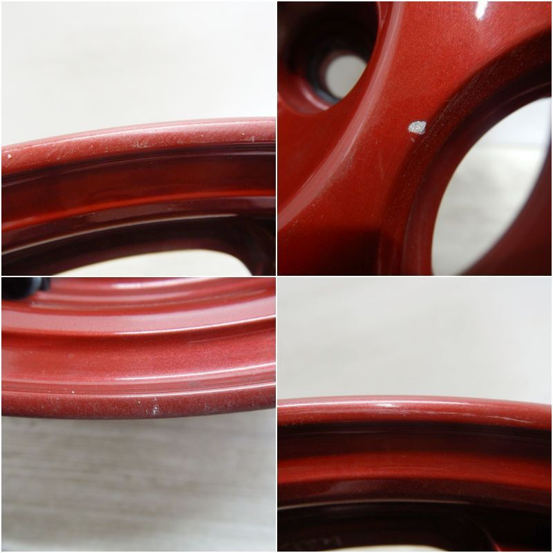 中古 16インチ アルミ POTENZA RW006 レーシングパールレッド 4