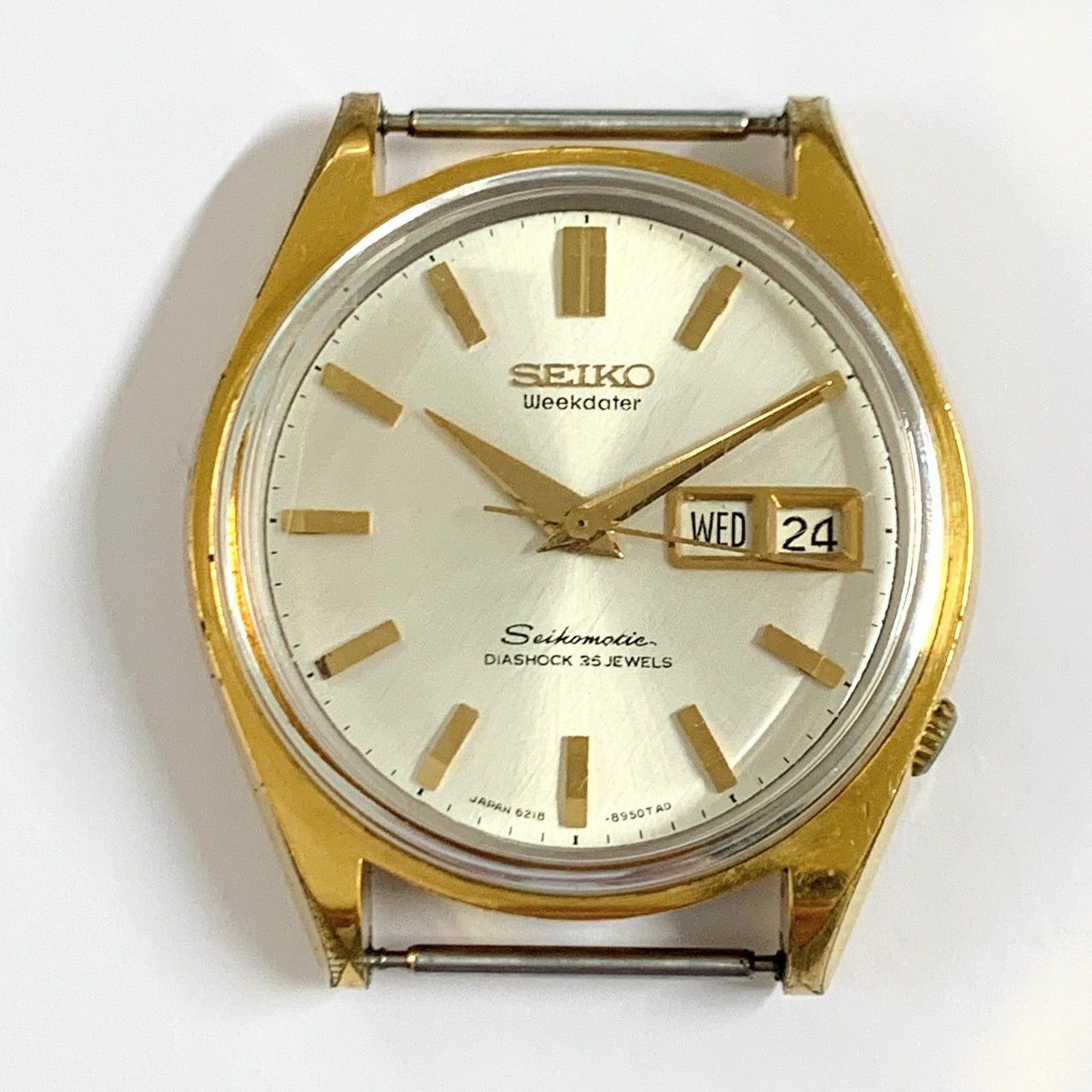 SEIKO】セイコーマチック/自動巻き腕時計/35石/6218-8950/フェイスのみ 