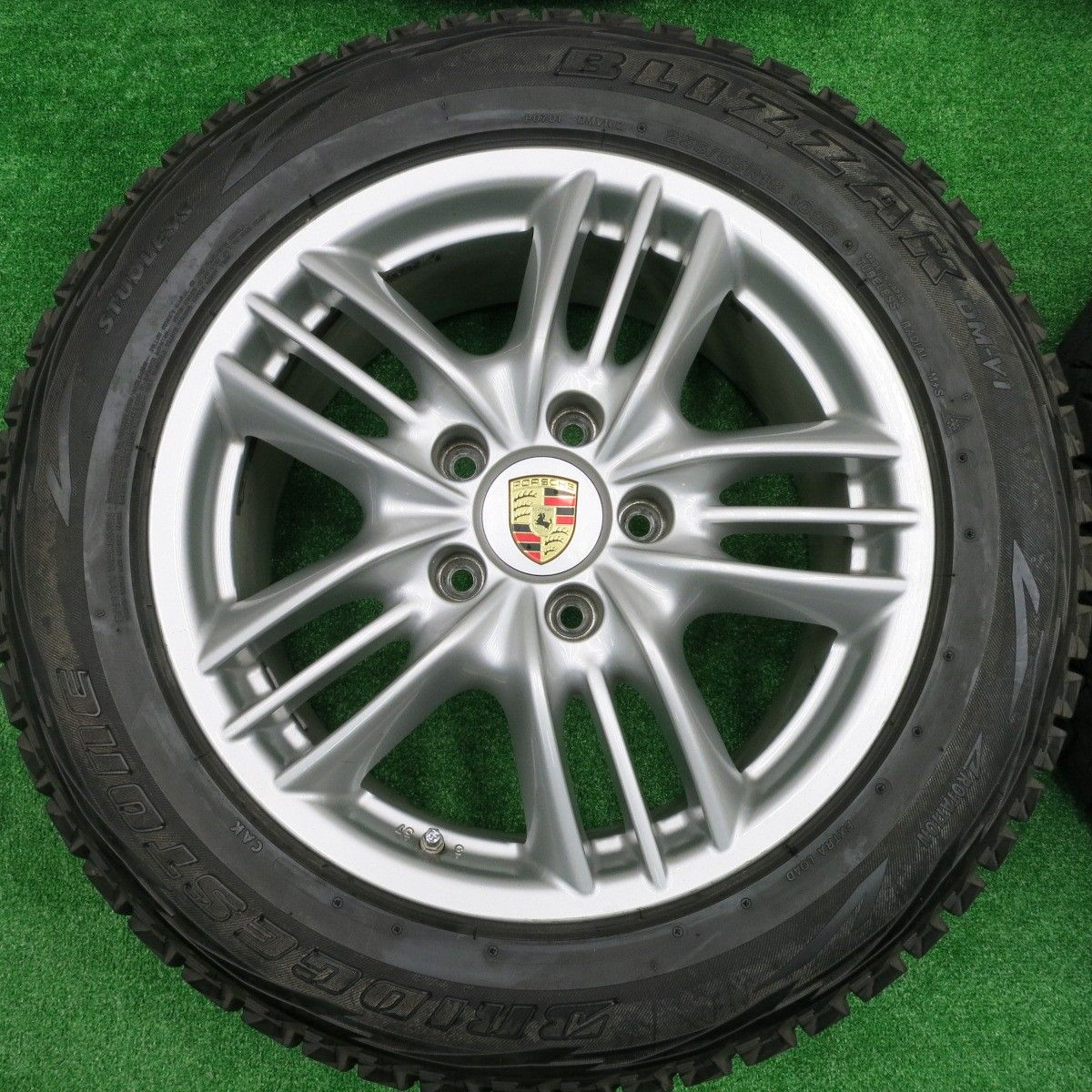 送料無料* バリ溝！9.5分☆ポルシェ 957 カイエン S 純正 BBS RD322 