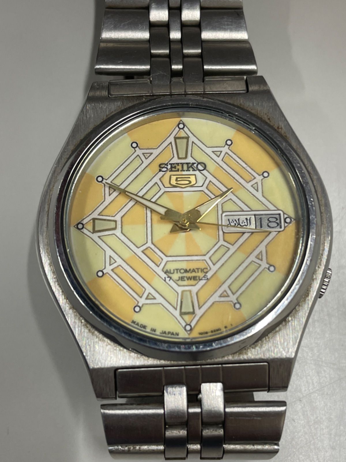【美品】SEIKO セイコー5 自動巻き 腕時計 7009-3181 Yahoo!オークション -「seiko 5 7009」(ブランド腕時計) の落札