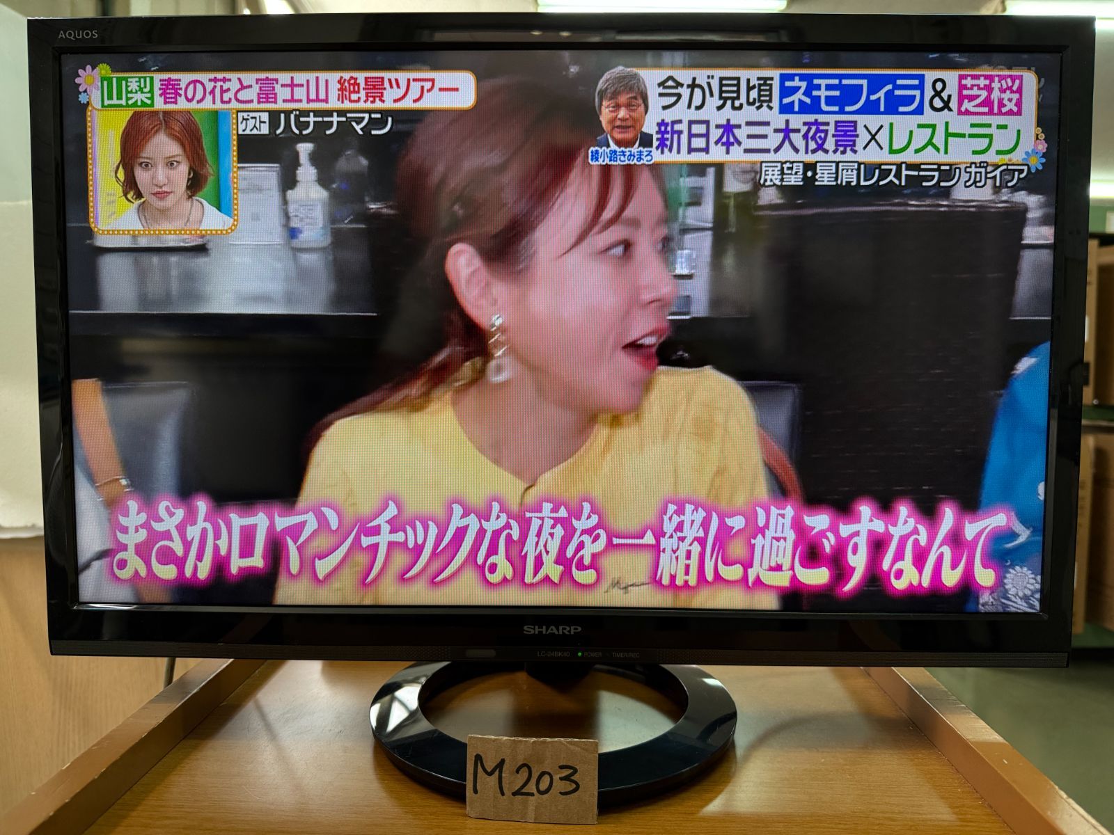 M203 シャープ AQUOS 24型 LED 液晶テレビ 2018年製 LC