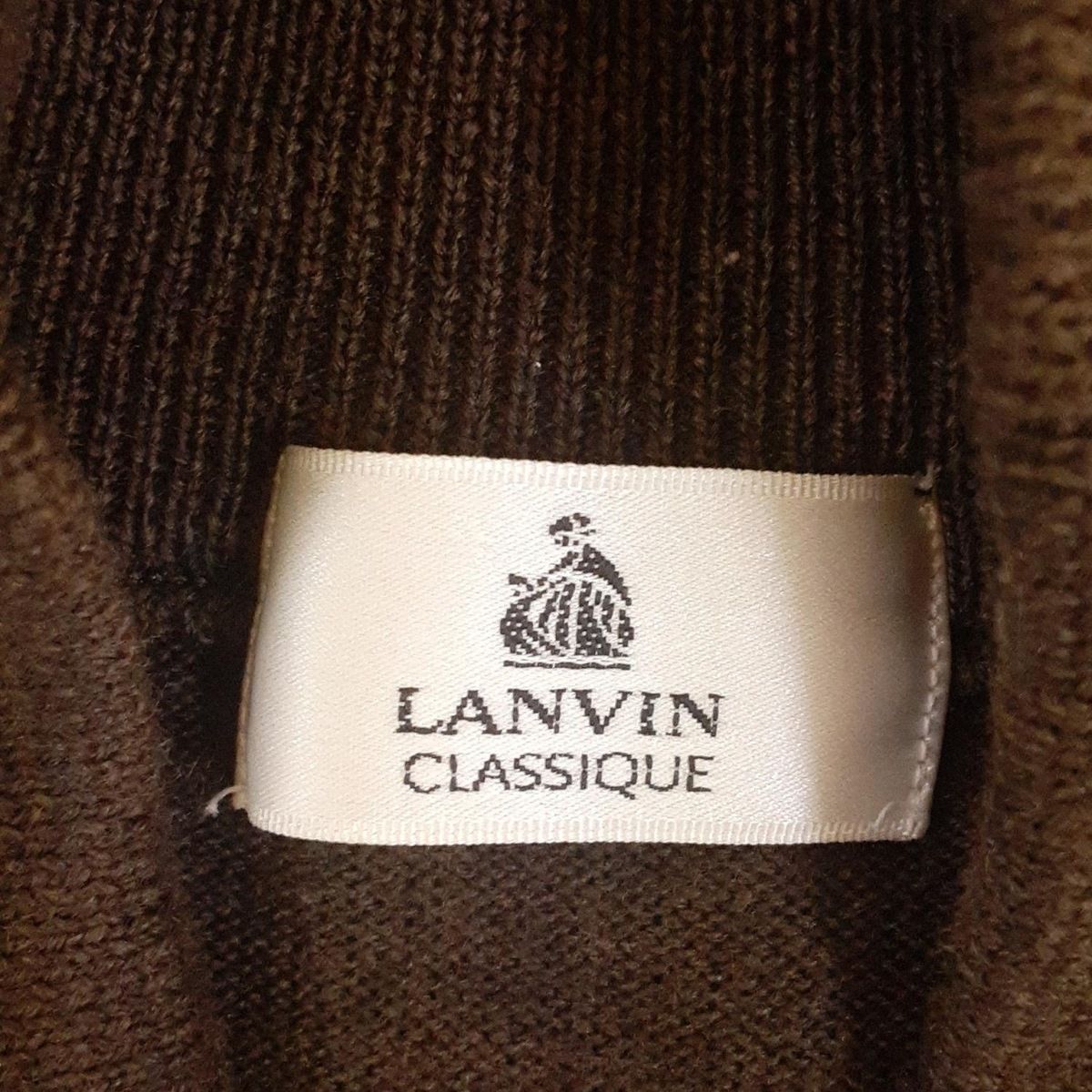 LANVIN(ランバン) 長袖セーター サイズL メンズ美品 - ダーク