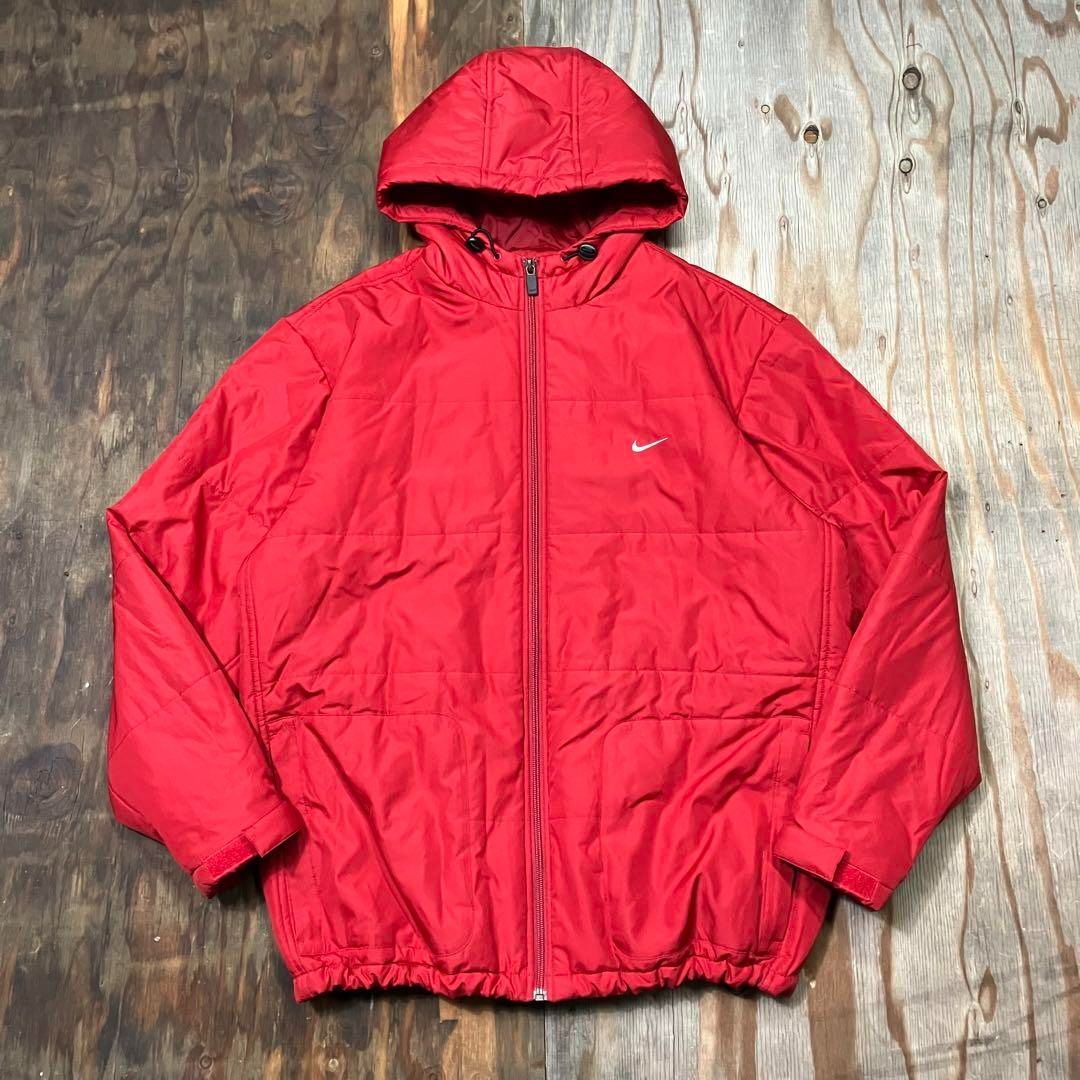 00s Y2K NIKE ナイキ フリースパフパーカー パファー インファーノ 00s Y2K NIKE ナイキ フリースパフパーカー パファー インファーノ