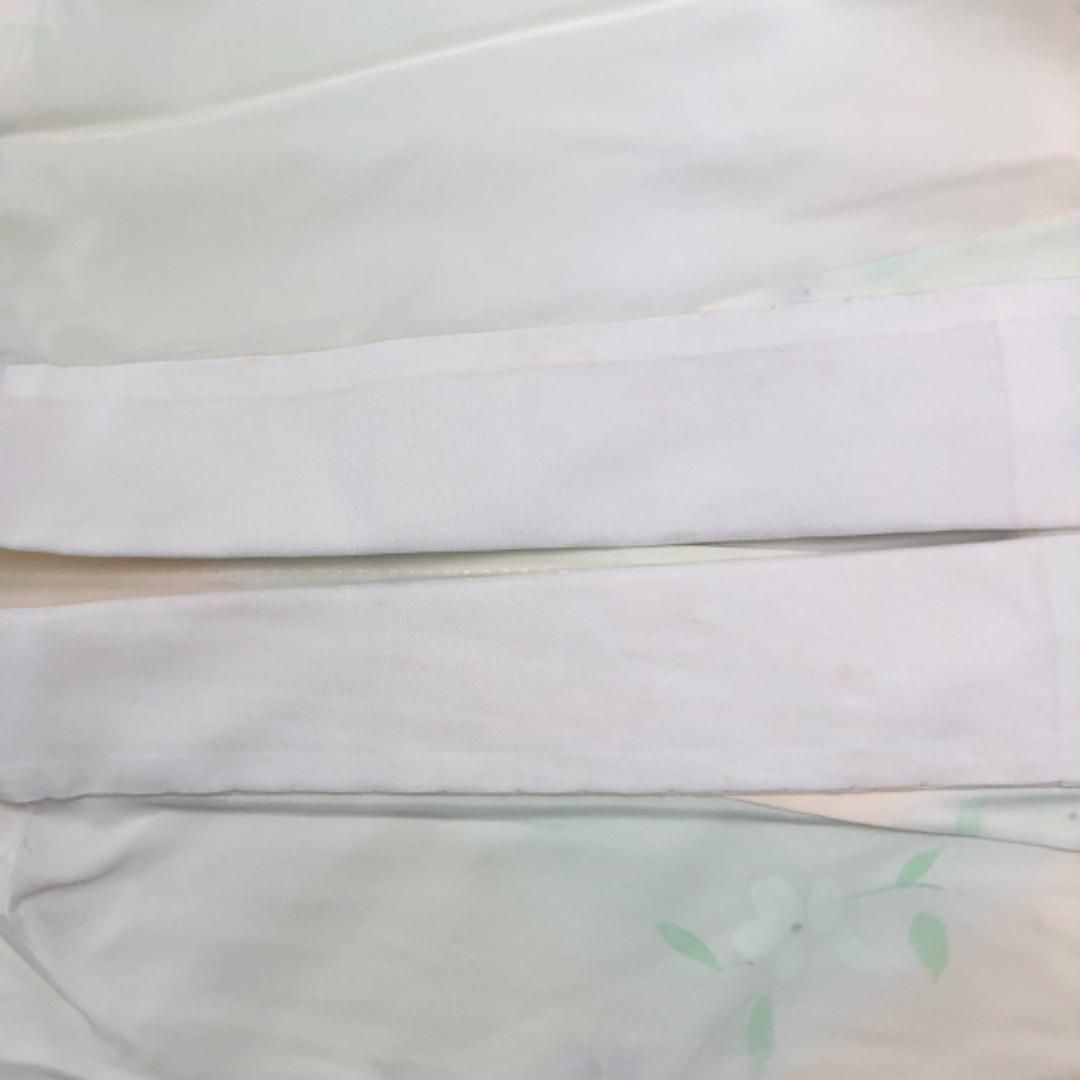 専用 長襦袢 可愛らしい花柄模様 暈し 薄桜色 半衿付 J-207
