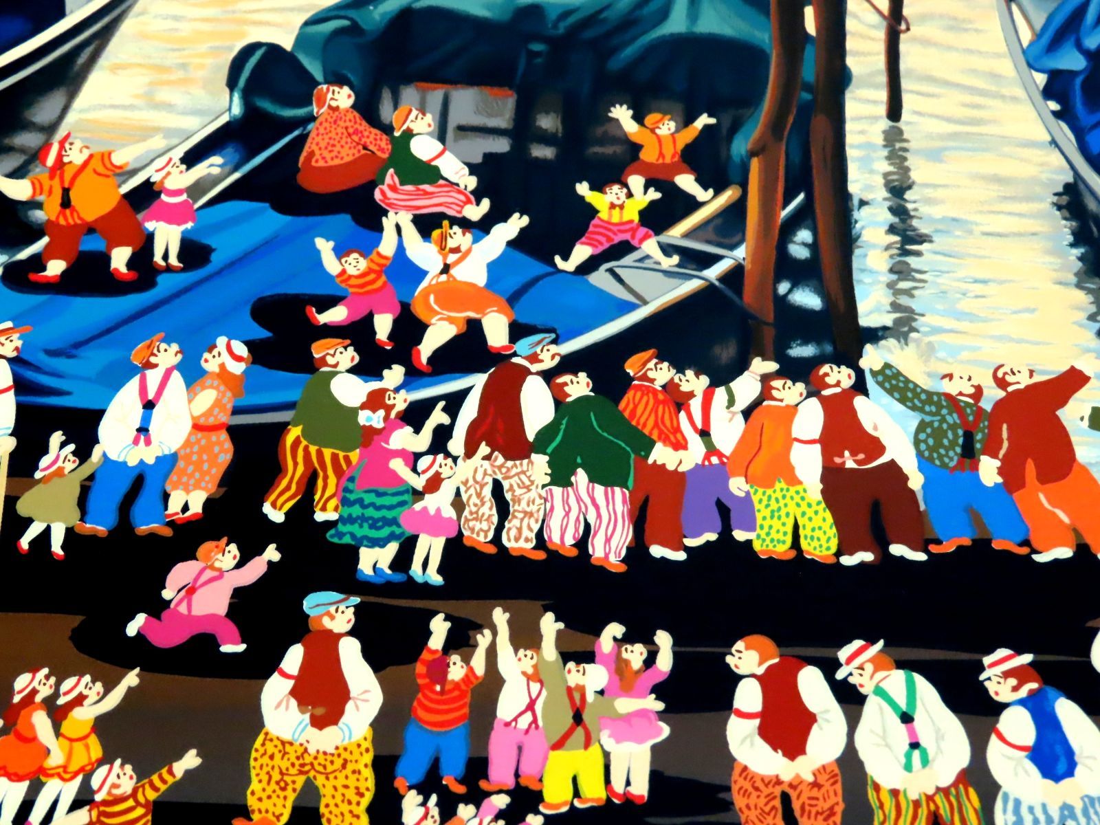 ヒロ・ヤマガタ】アースリーインベニスシルクスクリーン山形博導額装可