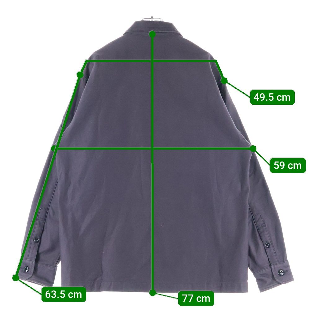 コットンサテン 長袖シャツ