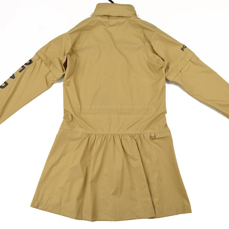 サイズ：1・新品】パーリーゲイツ 透湿防水 千鳥ドビー柄 レインコート