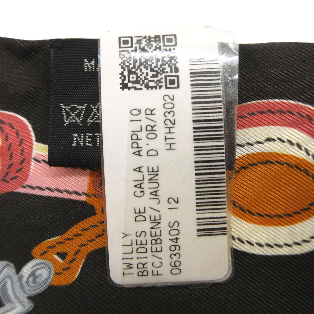 未使用 エルメス ツイリー ブリッド ドゥ ガラアップリケピケ スカーフ