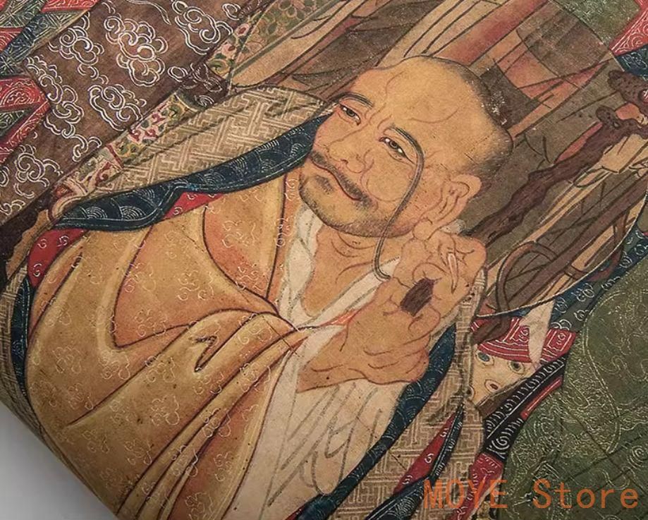 佚名羅漢図古画人物仏像 レプリカ画心 未表装 楷書 書道 美術品 模写 印刷 佚名羅漢図古画人物仏像 レプリカ画心 未表装 楷書 書道 美術品