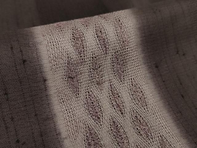 平和屋本店□極上 十日町 名門青柳謹製 櫛引織 赤城紬 草木染 訪問着