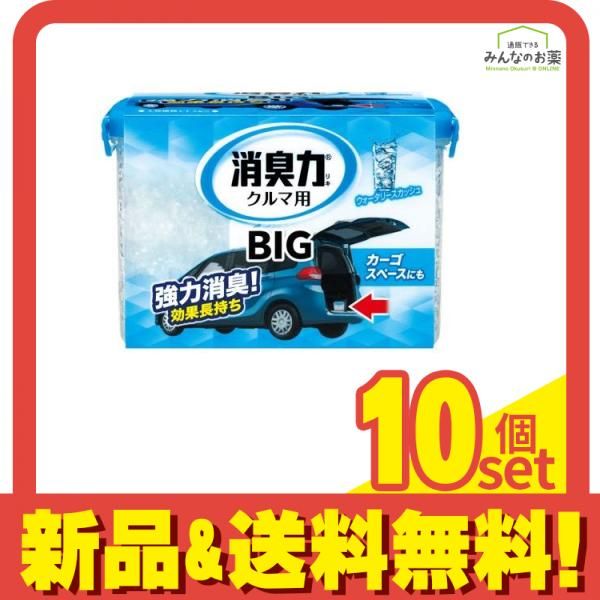 クルマの消臭力 BIG(ビッグ) ウォータリースカッシュ 900g 10個セット まとめ売り