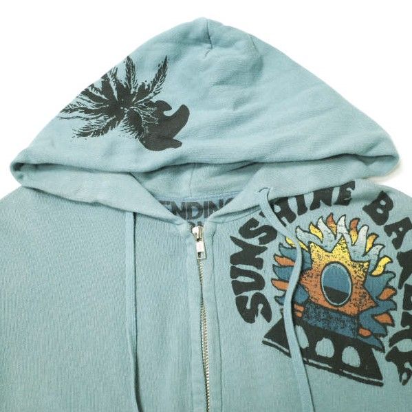 FREECITY フリーシティ SUNSHINE BAKERY ZIP HOODIE マルチロゴスウェットジップアップパーカー 1 グリーン トップス g16813