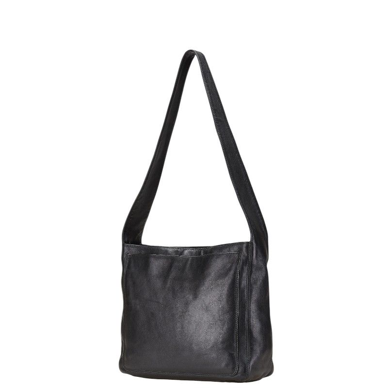 シャネル ココマーク フリンジ ワンショルダーバッグ ブラック  