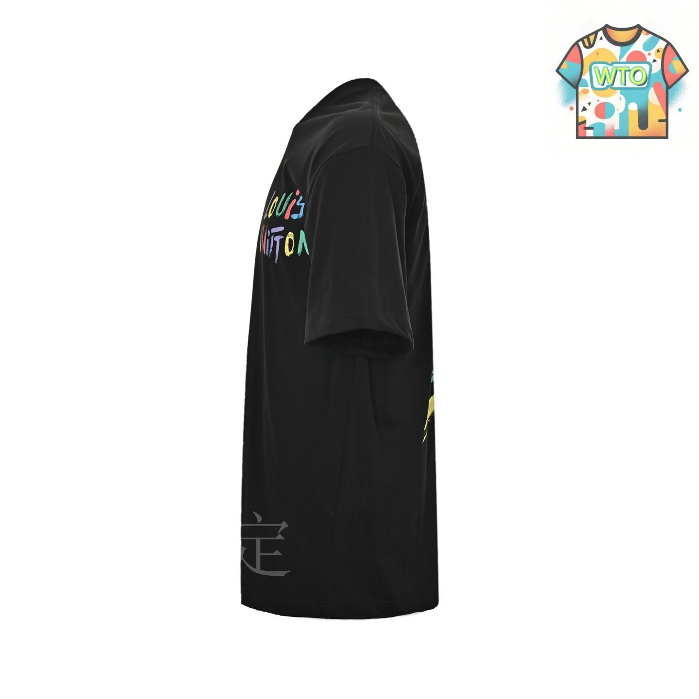 今日特価】Louis Vuitton 25ss 手描きカラーロゴグラフィティ T