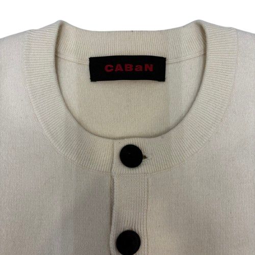 キャバン CABaN 24SS コットンカシミヤ ポケット クルーネック