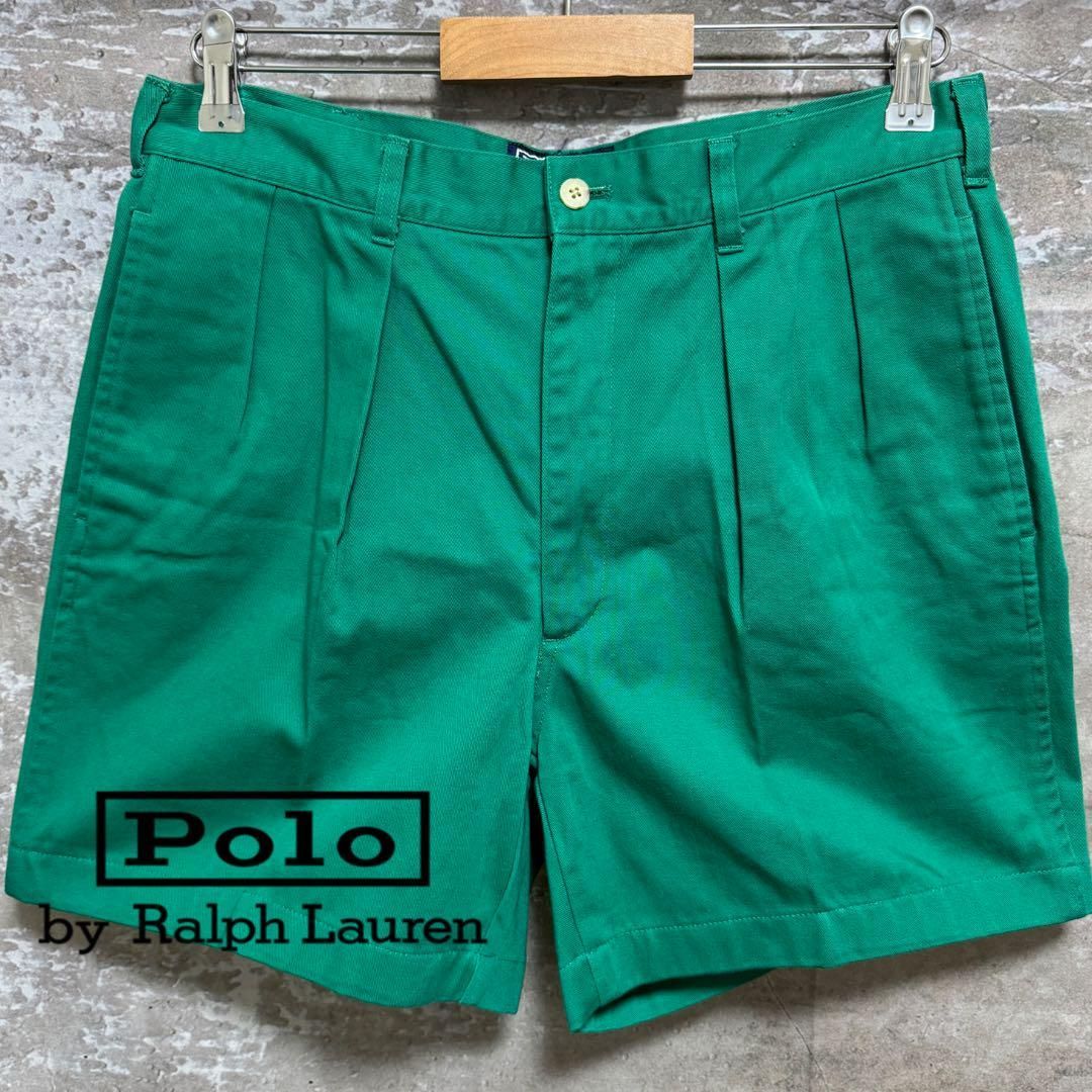 POLO RALPH LAUREN ポロ ラルフローレン ハーフパンツ RRL 90s USA製 RRL ダブルアールエル ラルフローレン コットンツイル