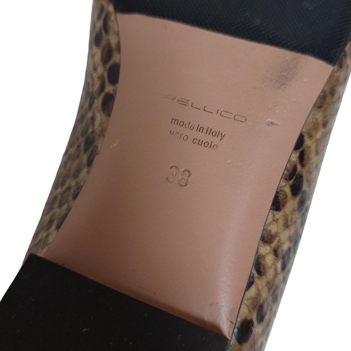 PELLICO ダークブラウン フラットシューズ 未使用 PELLICO(ペリーコ) フラットシューズ 38 レディース - ダーク