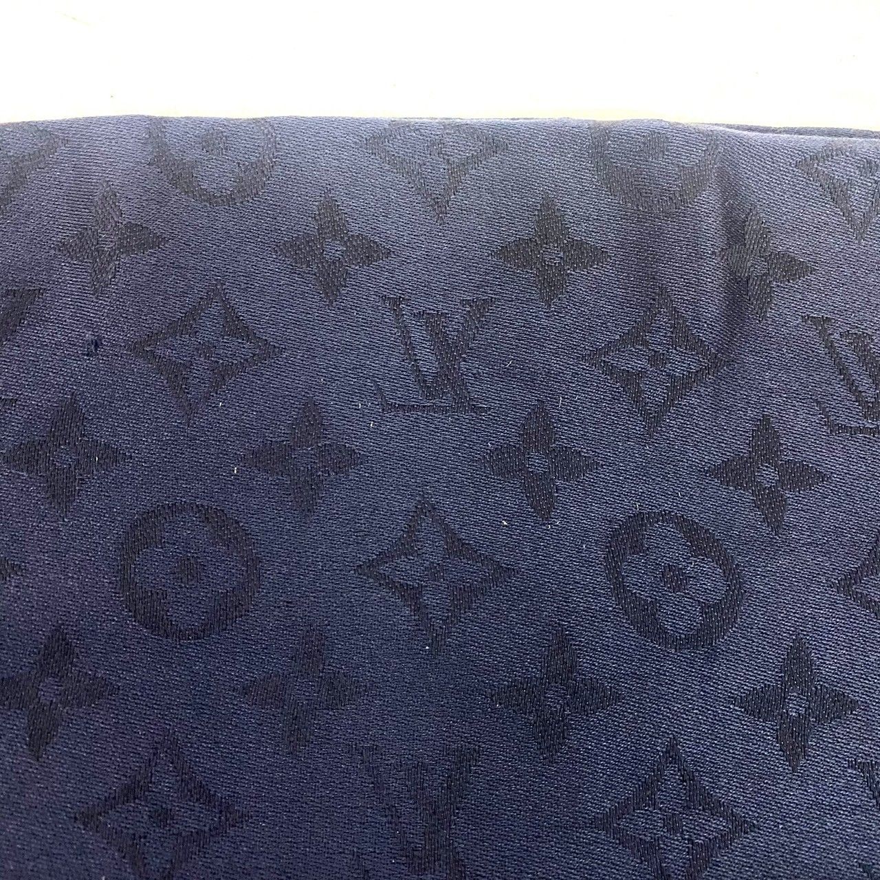 【正規品】ルイヴィトンLOUIS VUITTON 大判ストール　ブルー　ネイビー 楽天市場】LOUIS VUITTON ルイ ヴィトン ショール モノグラム シャイン