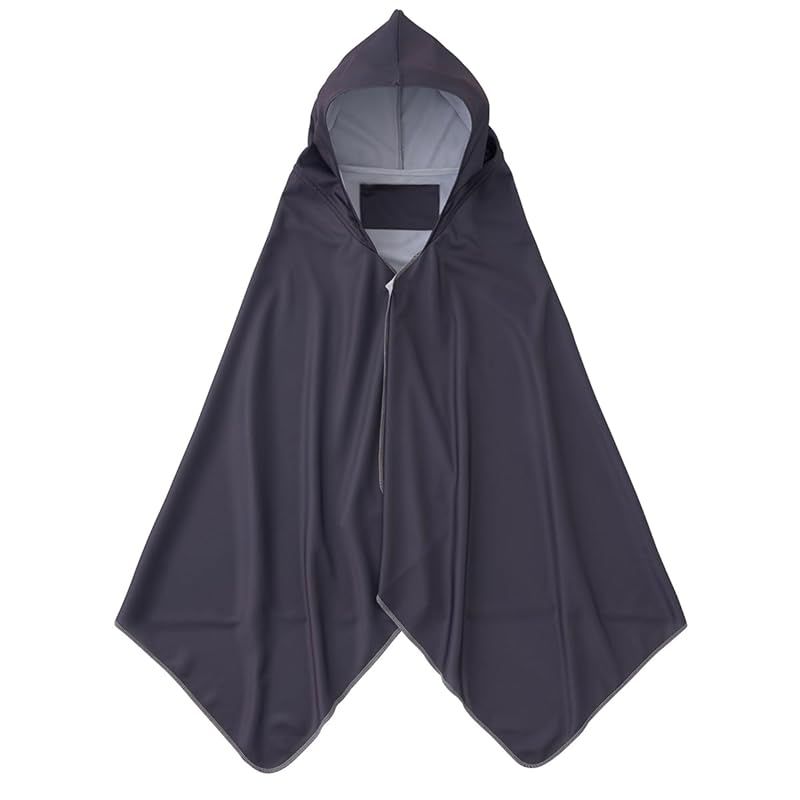 ロゴス クーラーポンチョグレー 34205219 冷感 冷却 暑さ対策 冷感タオル 吸水速乾 スポーツタオル 大判 ポンチョ スポーツ 1