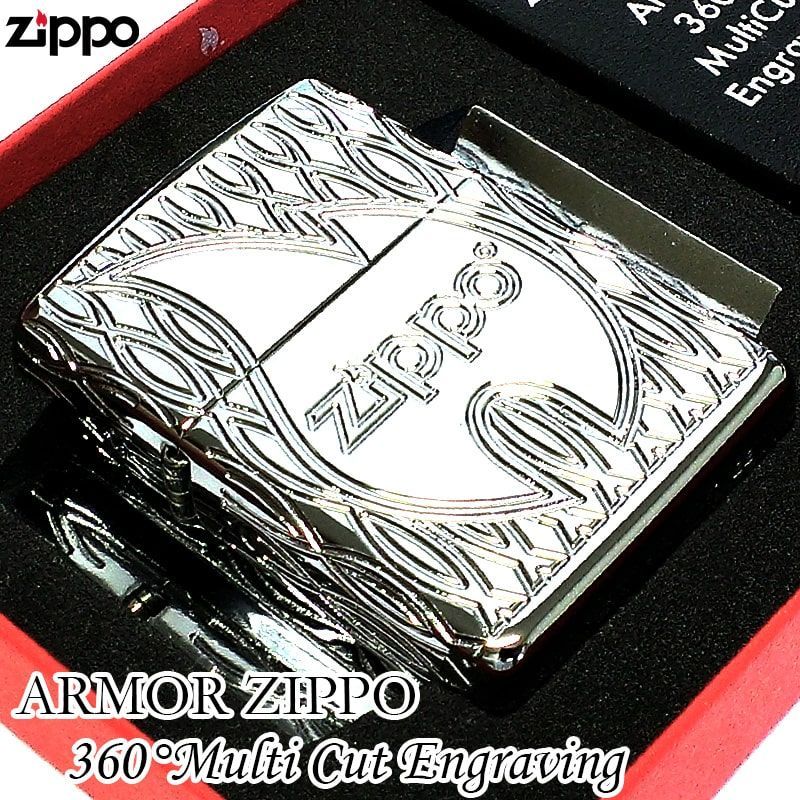 ZIPPO アーマー フレームデザイン ジッポ ライター シルバー マルチ