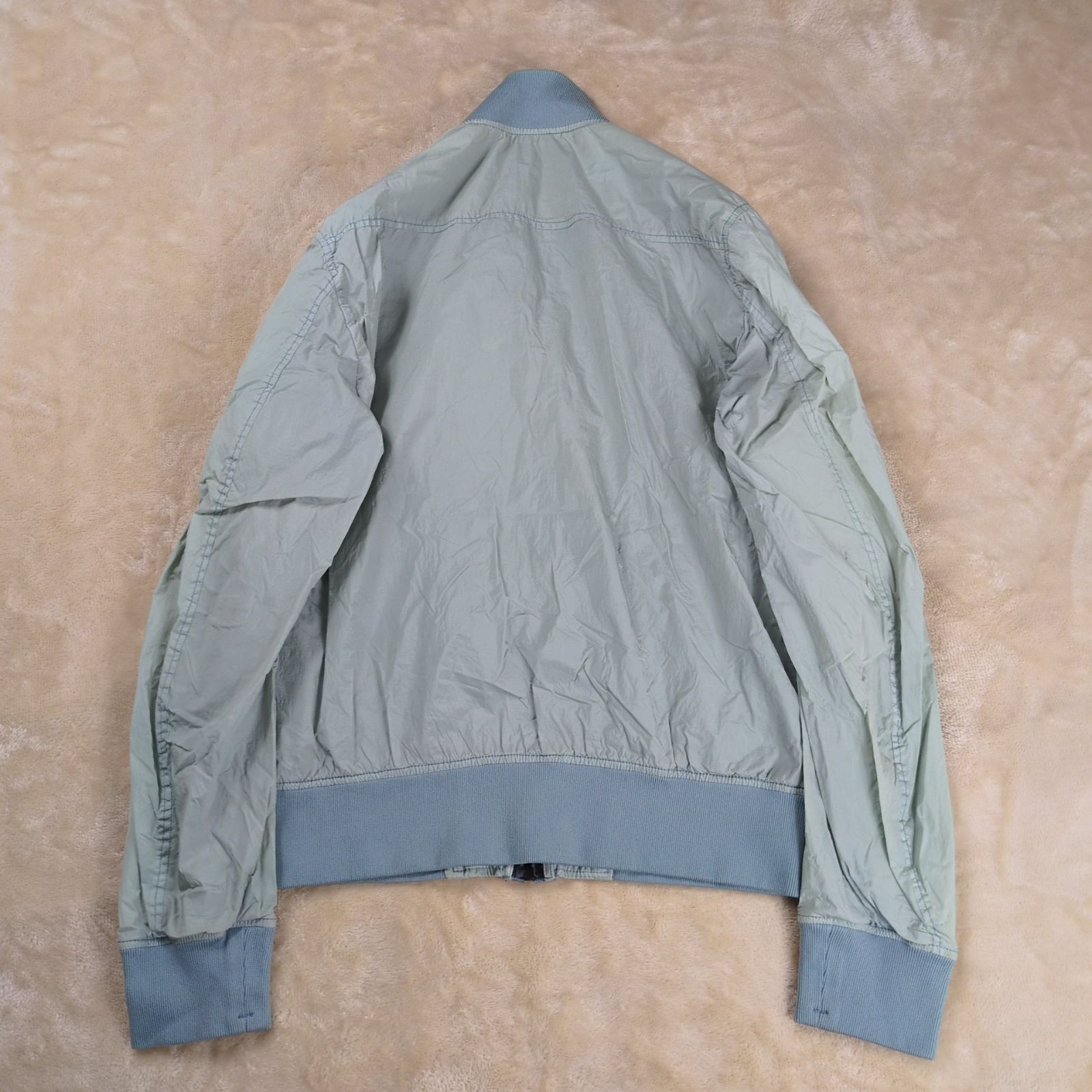 希少】STONE ISLAND ガーメントダイ クリンクルボンバージャケット 