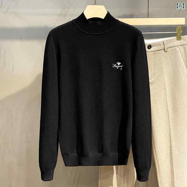 最旬おしゃれメンズ「黒」コーデ33選。オールブラック、アウター 種類 [4XL]秋冬 コーデ メンズ  服 シンプル ファッション オシャレ 大人 かっこいい 大きいサイズ ストリート 紳士服 セーター ニット ハーフ タートルネック セーター ストレッチ ミッド ネック