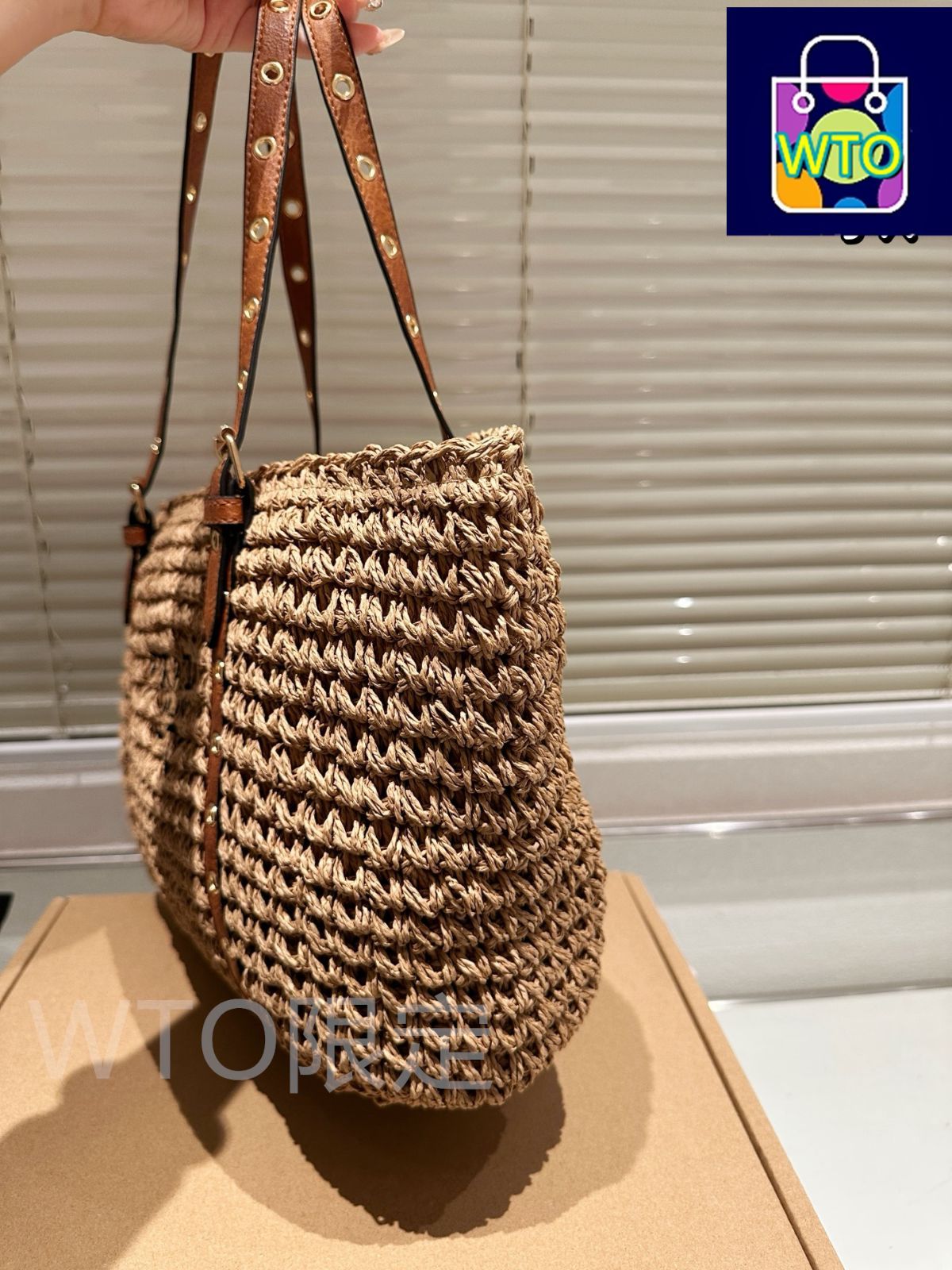 今日特価】Prada Raffia Shopping Bag 35cm / プラダ ラフィア