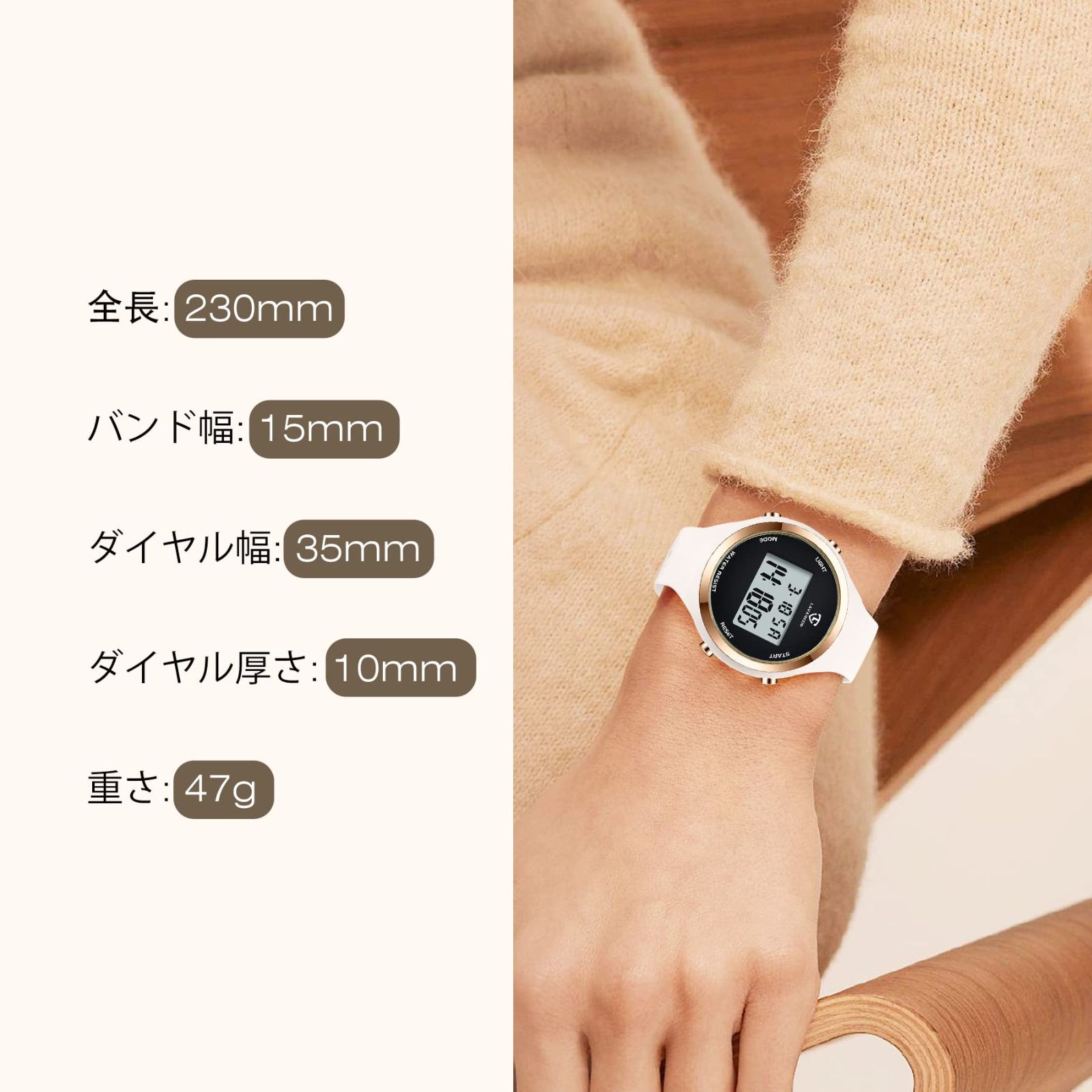  彼女 女性用 娘 40代 30代 妻 20代 通勤 仕事 母 ビジネス おしゃれ 男の子 シンプルウォッチ アウトドア 女の子 防水時計 日付表示 目覚まし時計 付け スポーツウォッチ お祝い 子供腕時計 男女兼用 デジタル腕時計 ギ 腕時計 キッズファッション小物