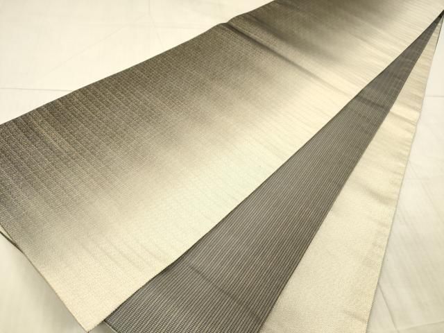 平和屋着物○両面 全通柄袋帯 霞文 金糸 金通し地 正絹 逸品