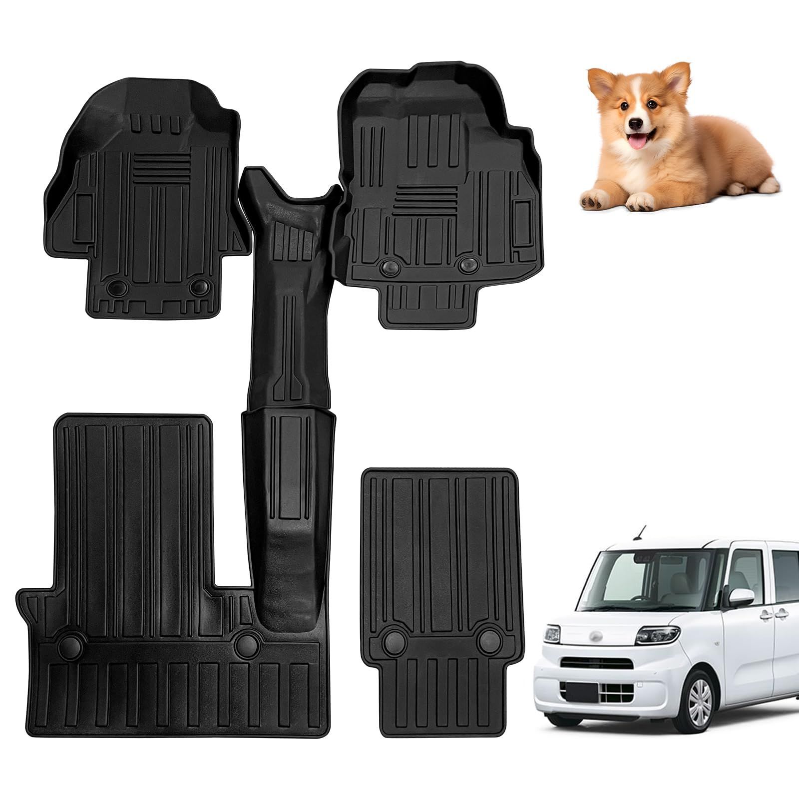 Size Tanto LA 650 S 660 フロアマット 1 2列目 Antsvnn 2列目フロアマット に適用自動車モデル ダイハツ タント 2025年～ Daihatsu