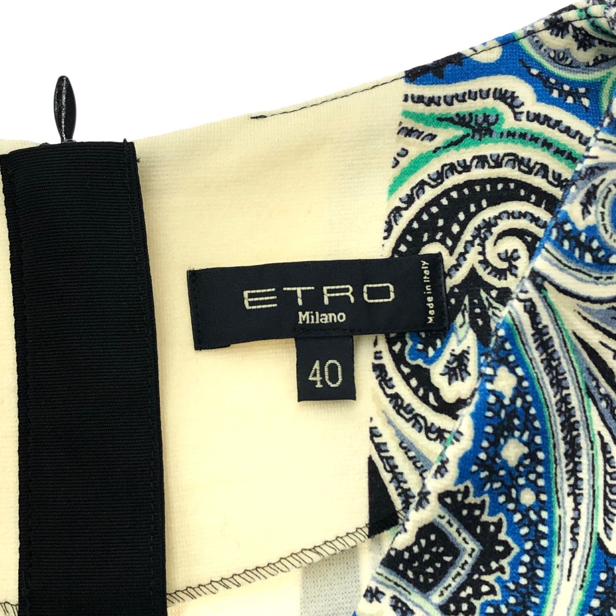 美品 ETRO エトロ 長袖ワンピース サイズ:40 マルチカラー 美品 ETRO エトロ 長袖ワンピース サイズ:40 マルチカラー