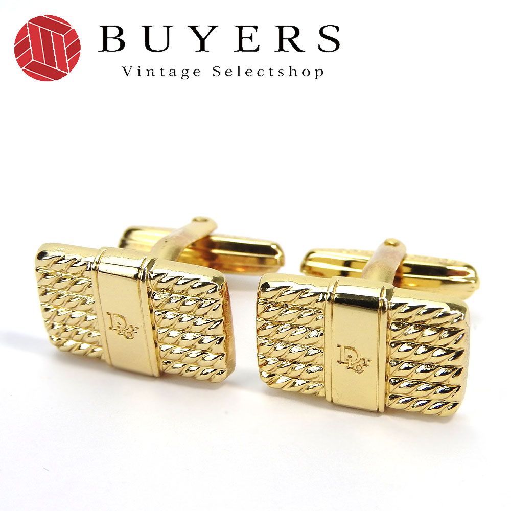 クリスチャンディオール Christian Dior カフス シルバー×ゴールド