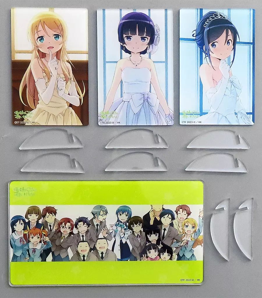 アクリルスタンド アクリルパネル 全4種セット アクリルプレート くじ引き堂 俺の妹がこんなに わけがない 15周年記念 オンラインくじ A賞
