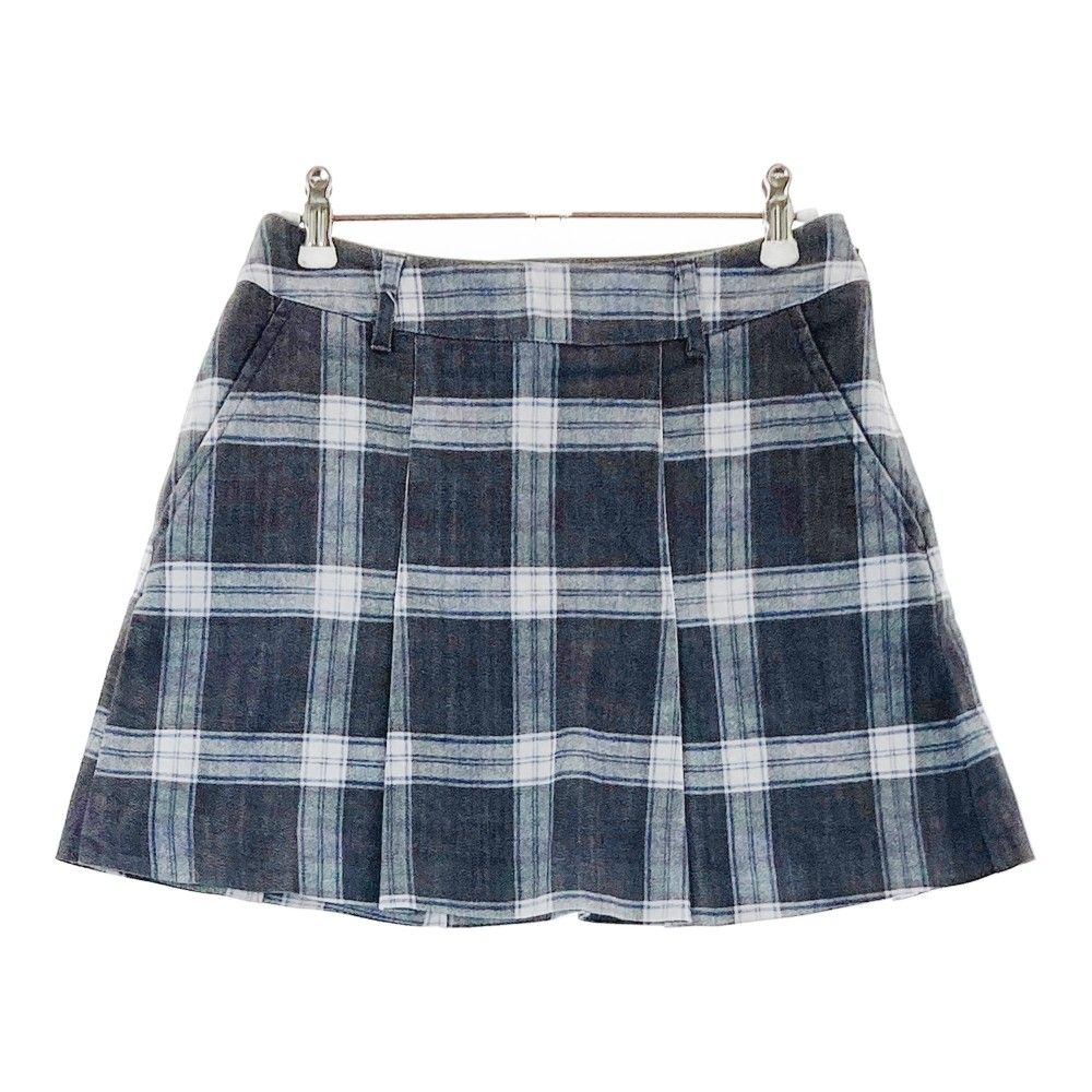 サイズ：36 ZOY ゾーイ  ストレッチプリーツスカート チェック柄 グレー系 [240101238024]# ゴルフウェア レディース ストスト