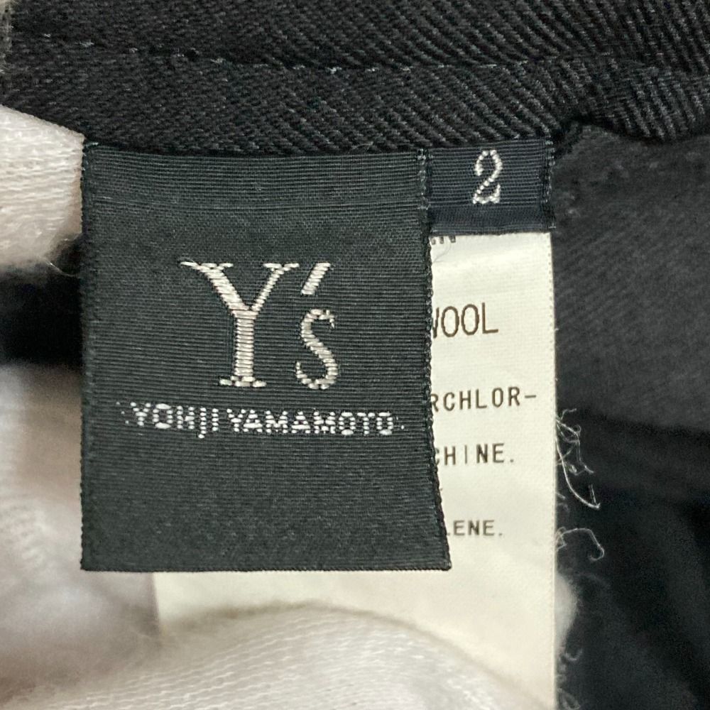 ワイズ　ヨウジヤマモト　ウール　クロップドパンツ　ブラック 良品 Y's YOHJI YAMAMOTO ワイズ ヨウジヤマモト ウール