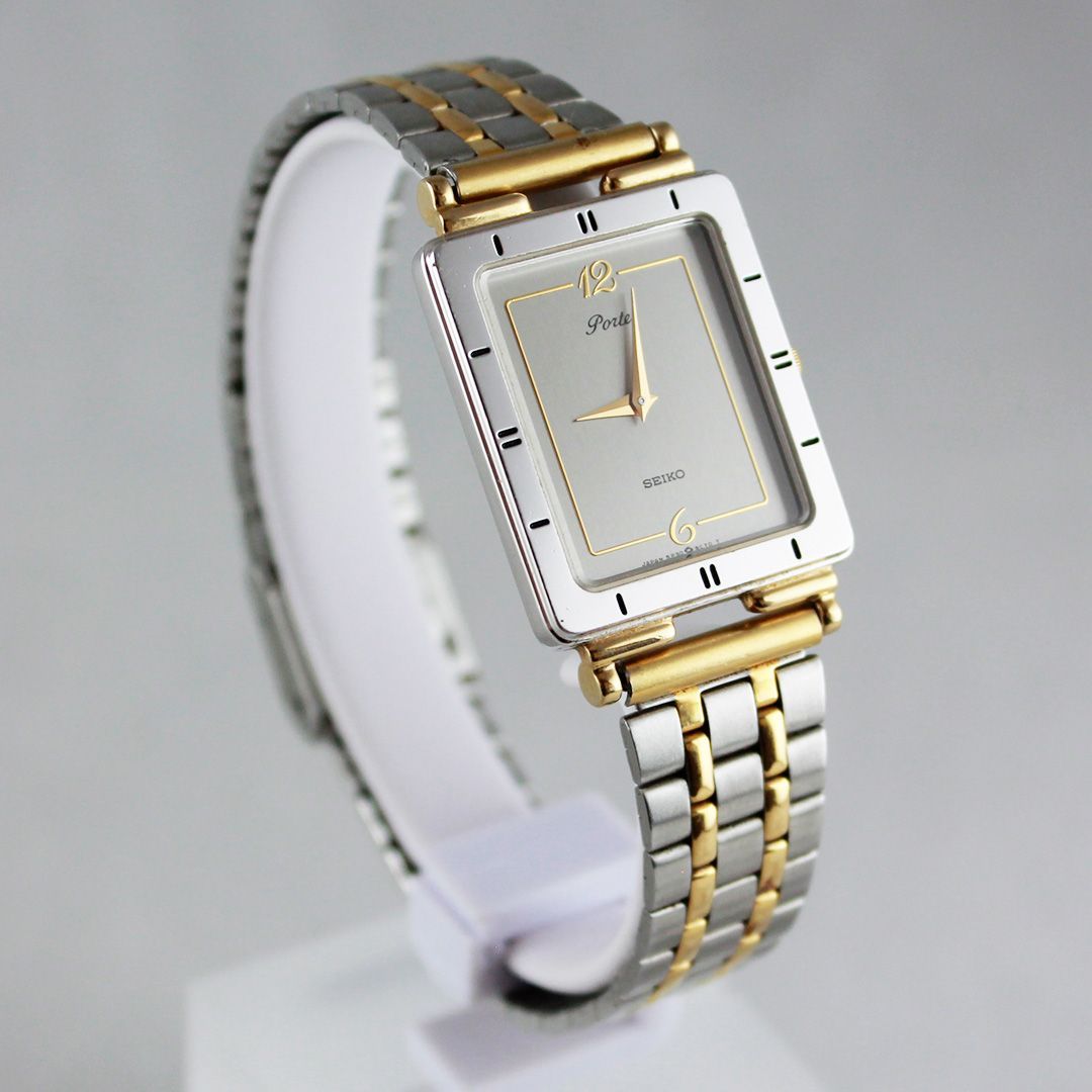 T30 SEIKO Porte ポルテ 5P30-5G00 メンズ 腕時計 シルバー ゴールド 