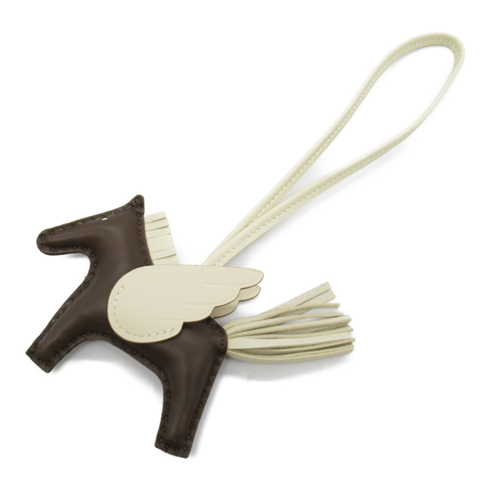 エルメス HERMES チャーム ロデオペガサスPM ショコラ/クレ ショコラ/クレ レザー ロデオペガサスPM ショコラ/クレ レディース 未使用