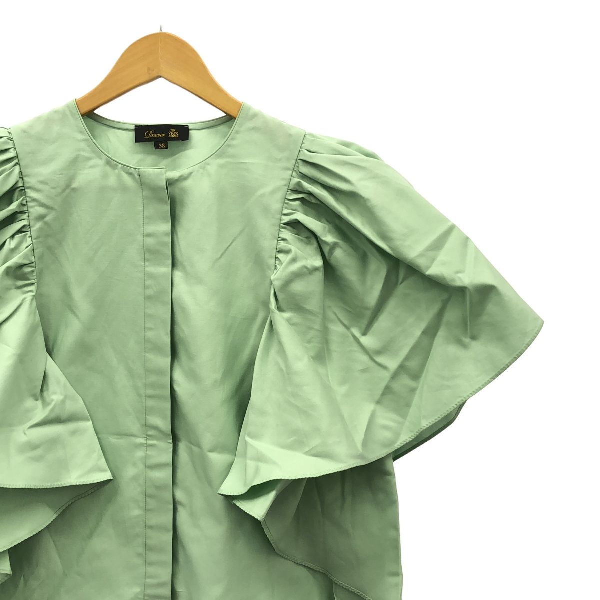 ドゥロワー コットンフレアーブラウス ドゥロワー DRAWER シルク