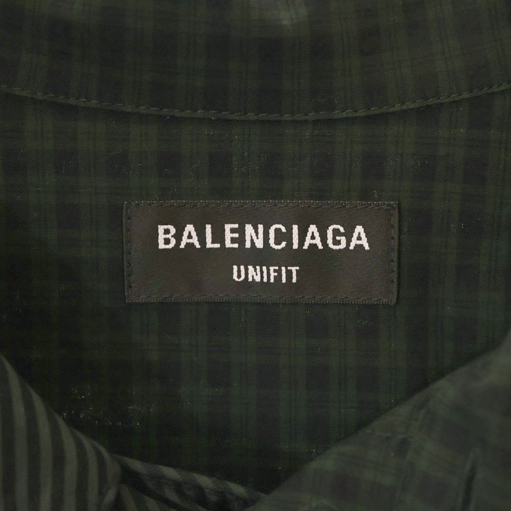 BALENCIAGA (バレンシアガ) 21SS 50/50 Pyjama Shirt アシンメトリー