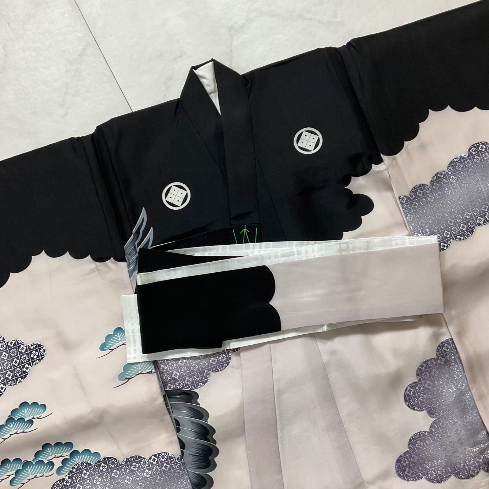 ◇kimono+one◇美品◇産着◇お宮参り◇最高級羽二重◇正絹