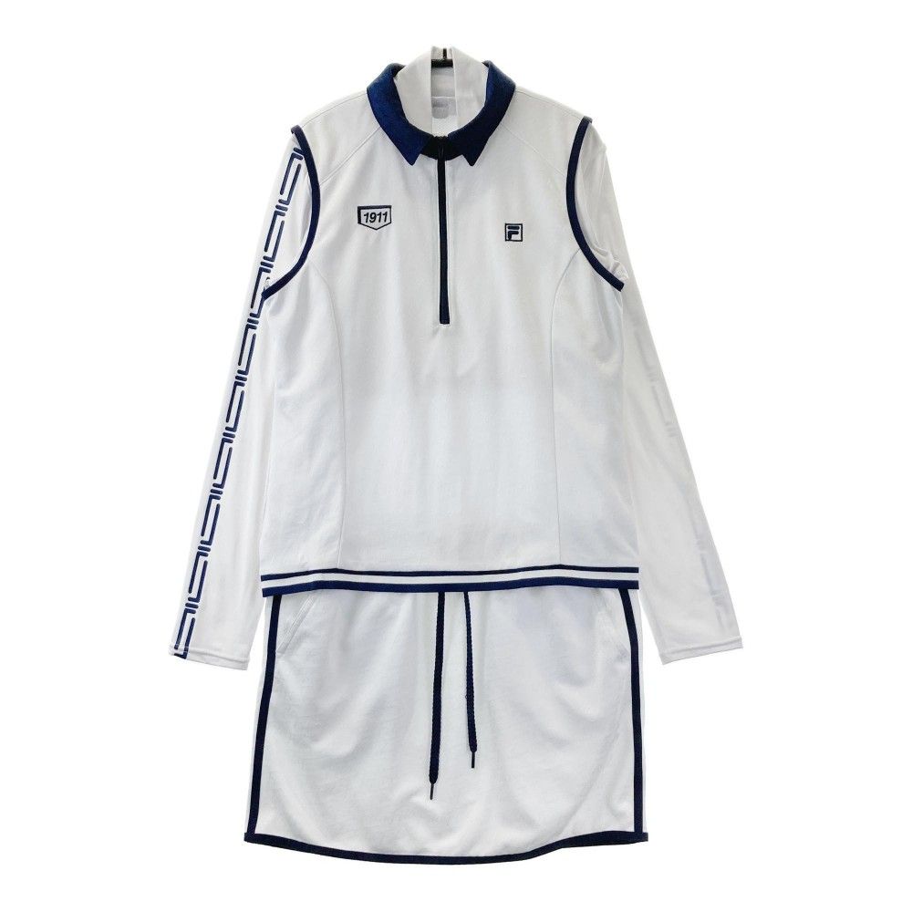 サイズ：M FILA GOLF フィラゴルフ  ワンピース  ホワイト系 [240101430007] ゴルフウェア レディース ストスト サイズ：M FILA GOLF フィラゴルフ ワンピース ホワイト系