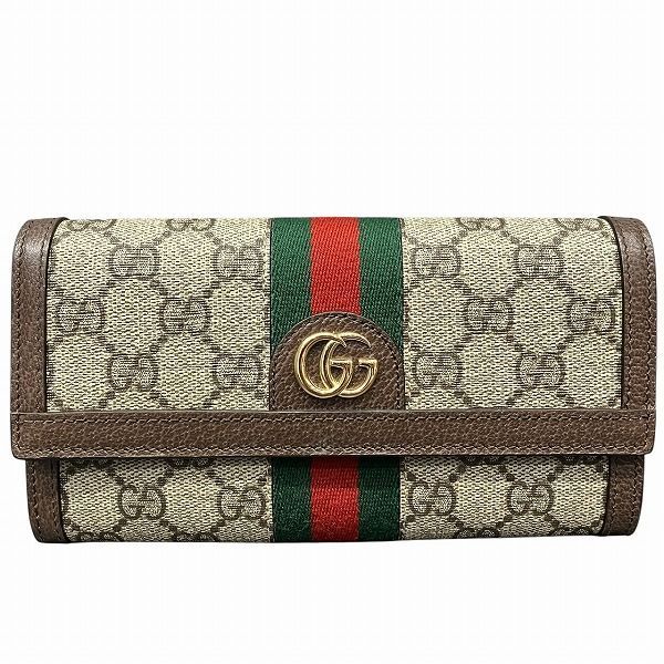 美品　グッチ　財布　シェリー グッチ GUCCI シェリーライン オフィディア GGコンチネンタル