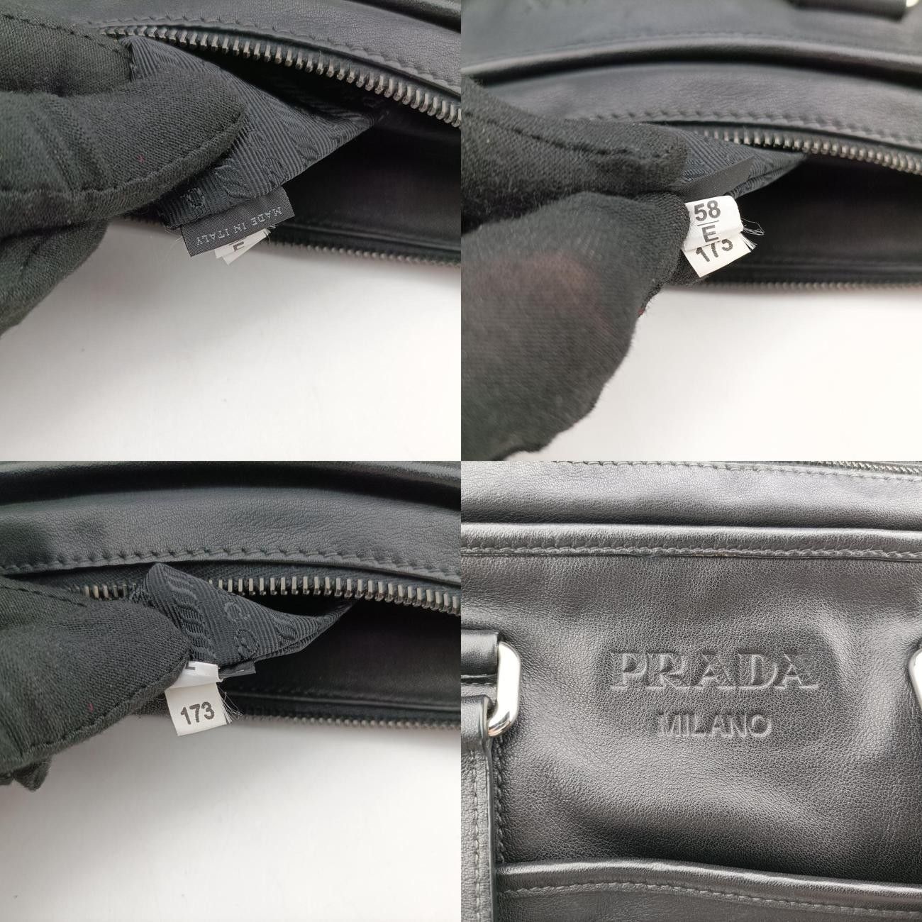 プラダPradaヴィンテージブラックレザー8822M58 E