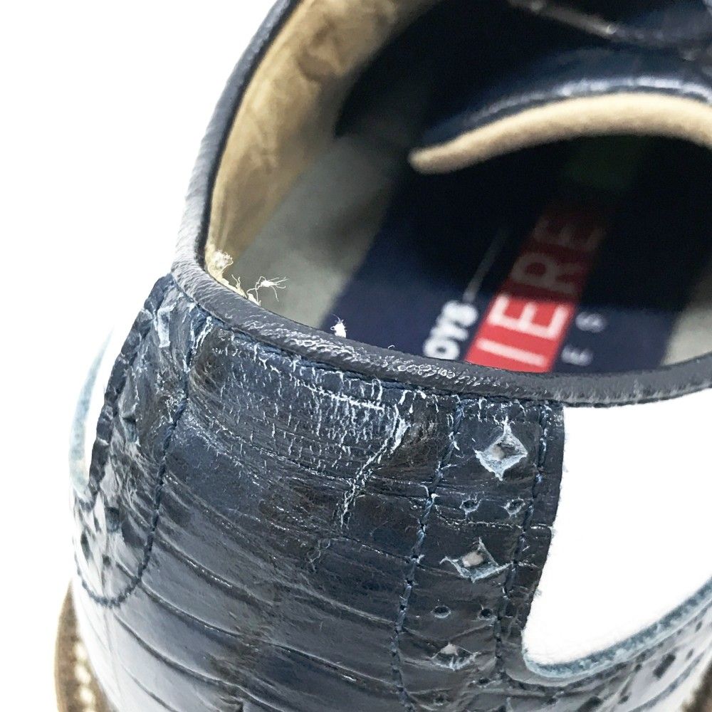 FOOT JOY フットジョイ 53929J DRYJOYS プレミア ターロウ ゴルフシューズ  ネイビー系 25cm [240101489183] ゴルフウェア メンズ ストスト FOOT JOY フットジョイ 53929J DRYJOYS プレミア ターロウ