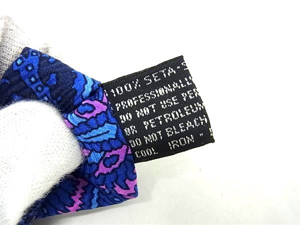 ☆美品　Gianni Versace ブルー系ぺイズリーエレガント模様☆ ☆美品 Gianni Versace ブルー系ぺイズリーエレガント模様☆